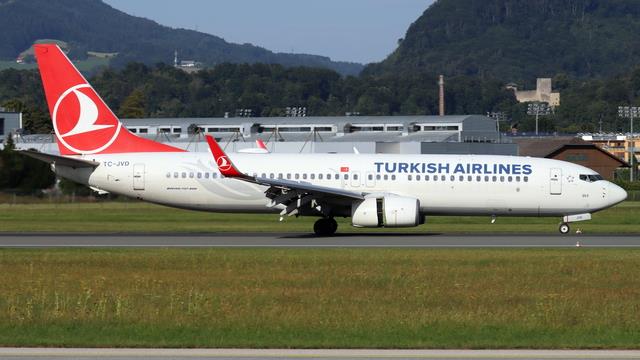 TC-JVD:Boeing 737-800:Turkish Airlines